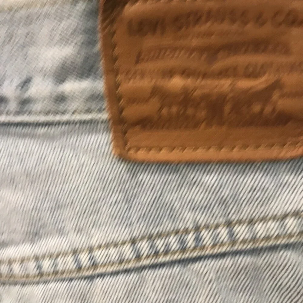 Levis Denim Shorts Womens 26 Blue Jean Cuffed Coastal Cowgirl Light Wash Western